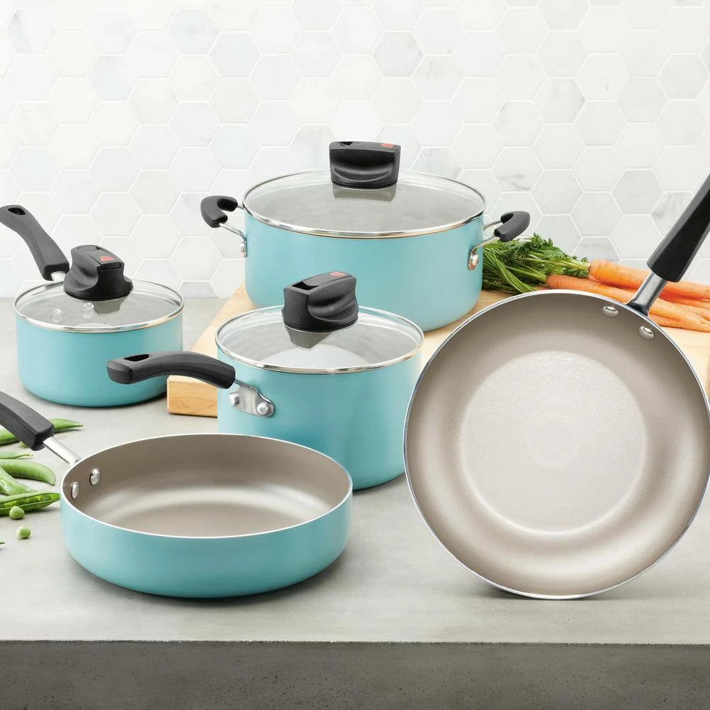 Farberware 14-Piece Aqua Smart Control Cookware Nonstick Pots and Pans Set - Image 10