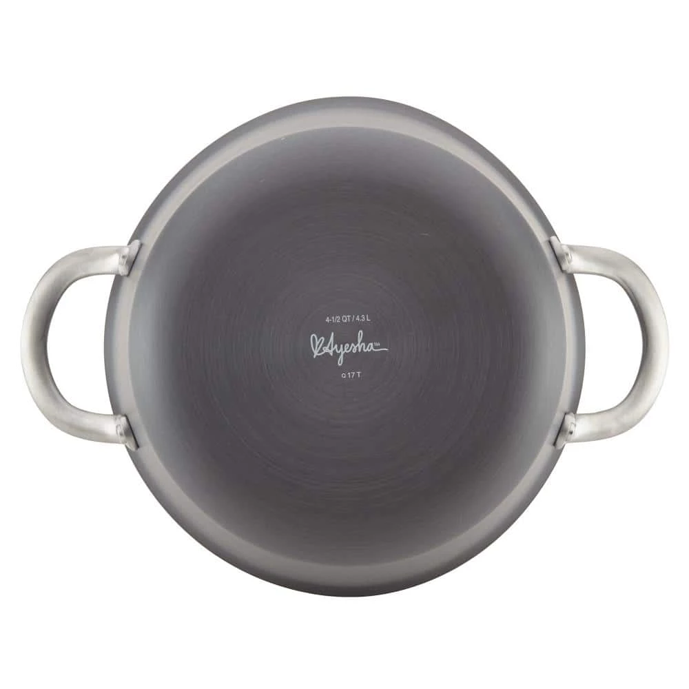 Home Collection 4.5 Qt. Hard Anodized Aluminum Covered Saucepot by Ayesha Curry - Image 3