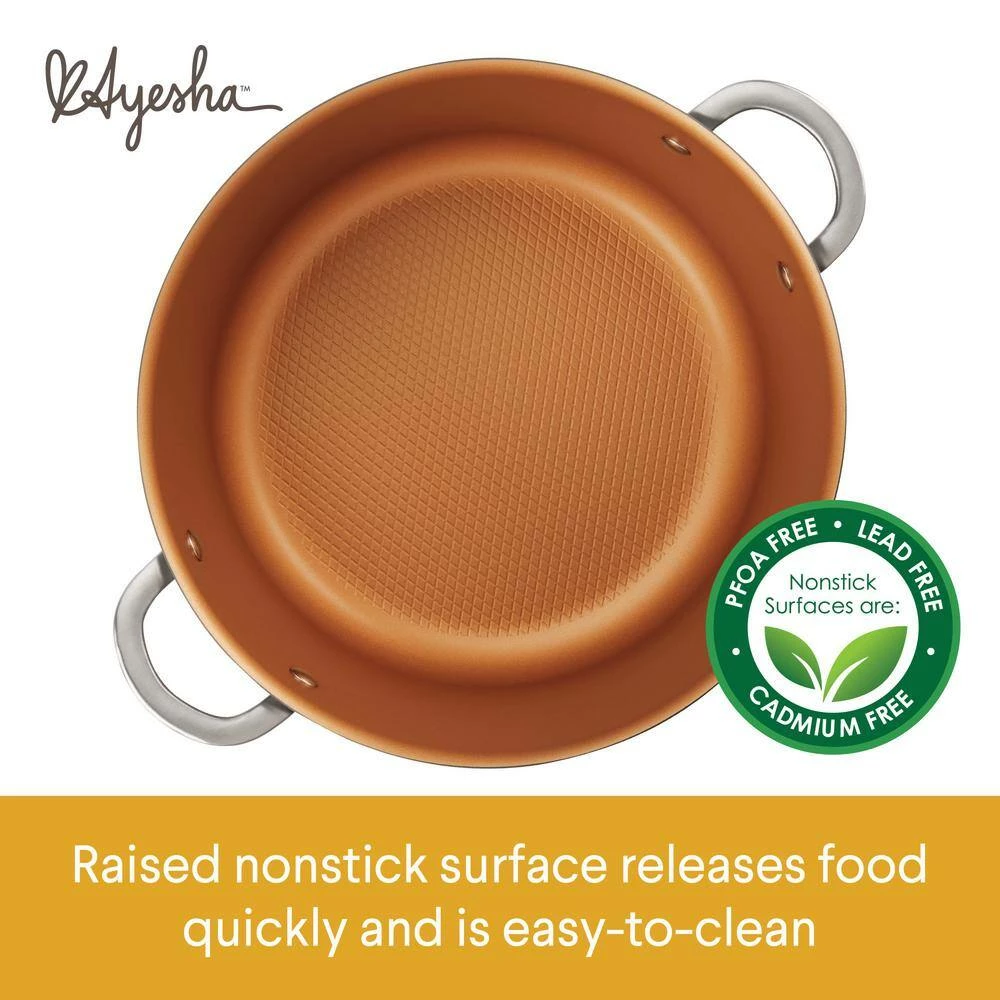 Home Collection 4.5 Qt. Hard Anodized Aluminum Covered Saucepot by Ayesha Curry - Image 5