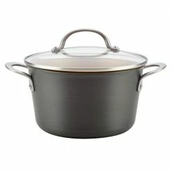 Home Collection 4.5 Qt. Hard Anodized Aluminum Covered Saucepot by Ayesha Curry