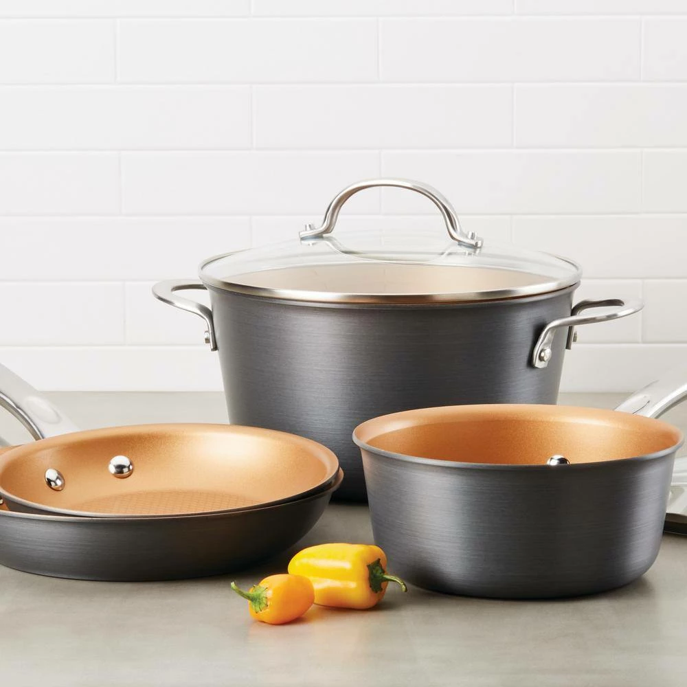 Home Collection 4.5 Qt. Hard Anodized Aluminum Covered Saucepot by Ayesha Curry - Image 8