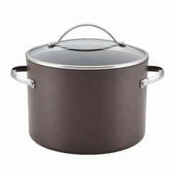 Professional 10 qt. Charcoal Hard Anodized Aluminum Nonstick Stockpot by Ayesha Curry
