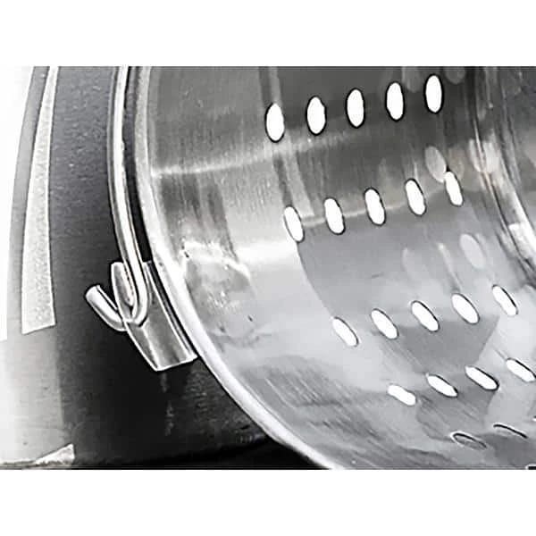 32 qt. Stainless Steel Stock Pot with Strainer Basket and Lid by Barton - Image 4