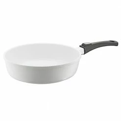 Vario Click Pearl 6 qt. Cast Aluminum Ceramic Nonstick Saute Pan in White by Berndes