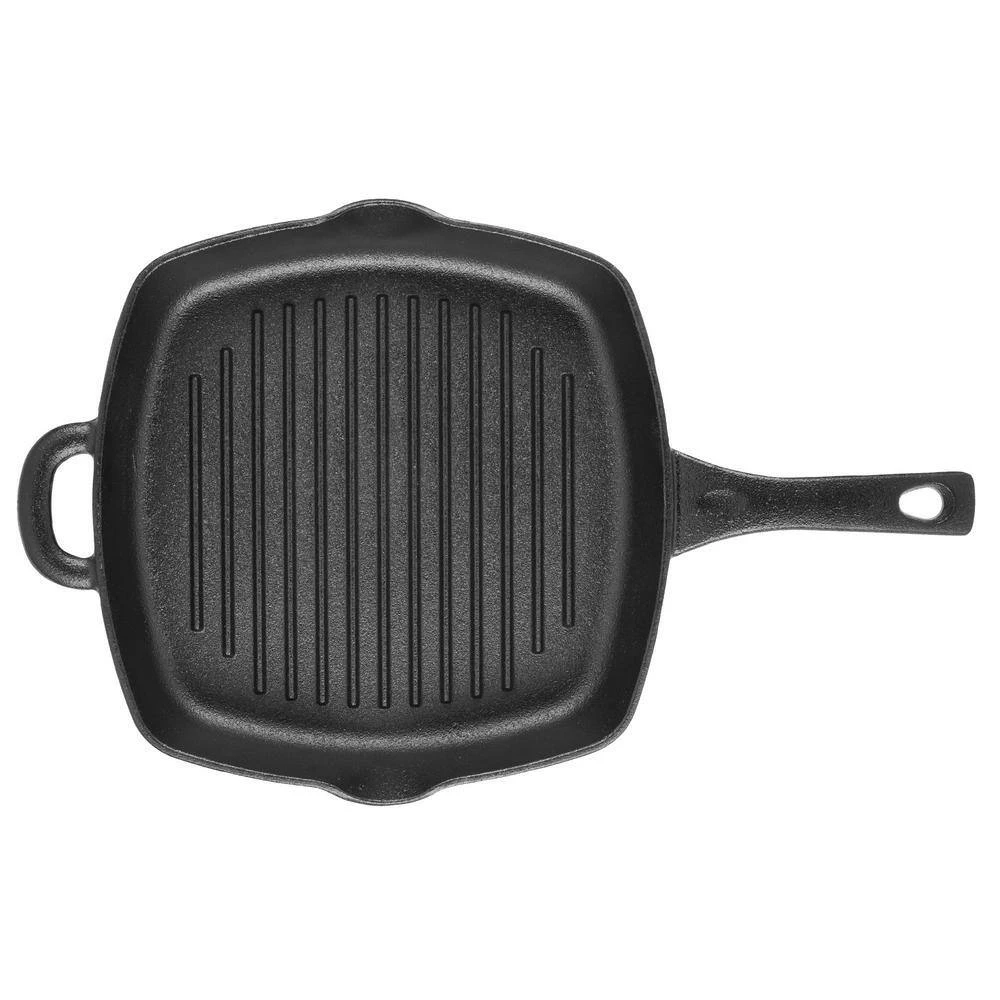 Preseasoned Cast Iron 10 in. Cast Iron Grill Black by Ayesha Curry - Image 4