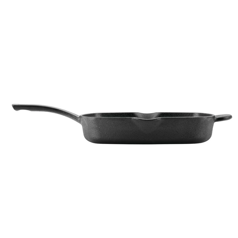 Preseasoned Cast Iron 10 in. Cast Iron Grill Black by Ayesha Curry - Image 5
