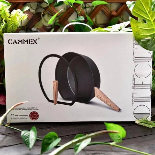 11 in. Cast Iron Skillet Nonstick Frying Pan in Black by CAMMEX - Image 6