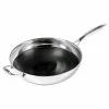 12.5 in. Hybrid Quick Release Wok in Stainless Steel by Black Cube