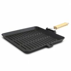 Addlestone 14 in. Cast Iron Grill Pan in Black by General Store