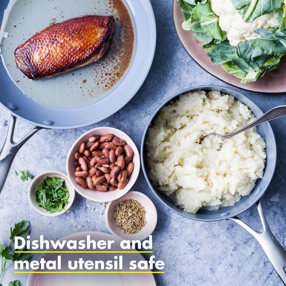 Valencia Pro Hard Anodized Healthy Ceramic Nonstick 16 Piece Cookware Pots and Pans Set by GreenPan - Image 5