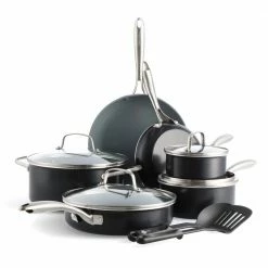 12-Piece Swift Healthy Ceramic Nonstick Aluminum Cookware Set by GreenPan