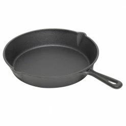10.5 in. Pre-Seasoned Cast Iron Skillet by Home Basics