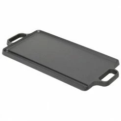 19 in. Pre-Seasoned Cast Iron Griddle by Home Basics