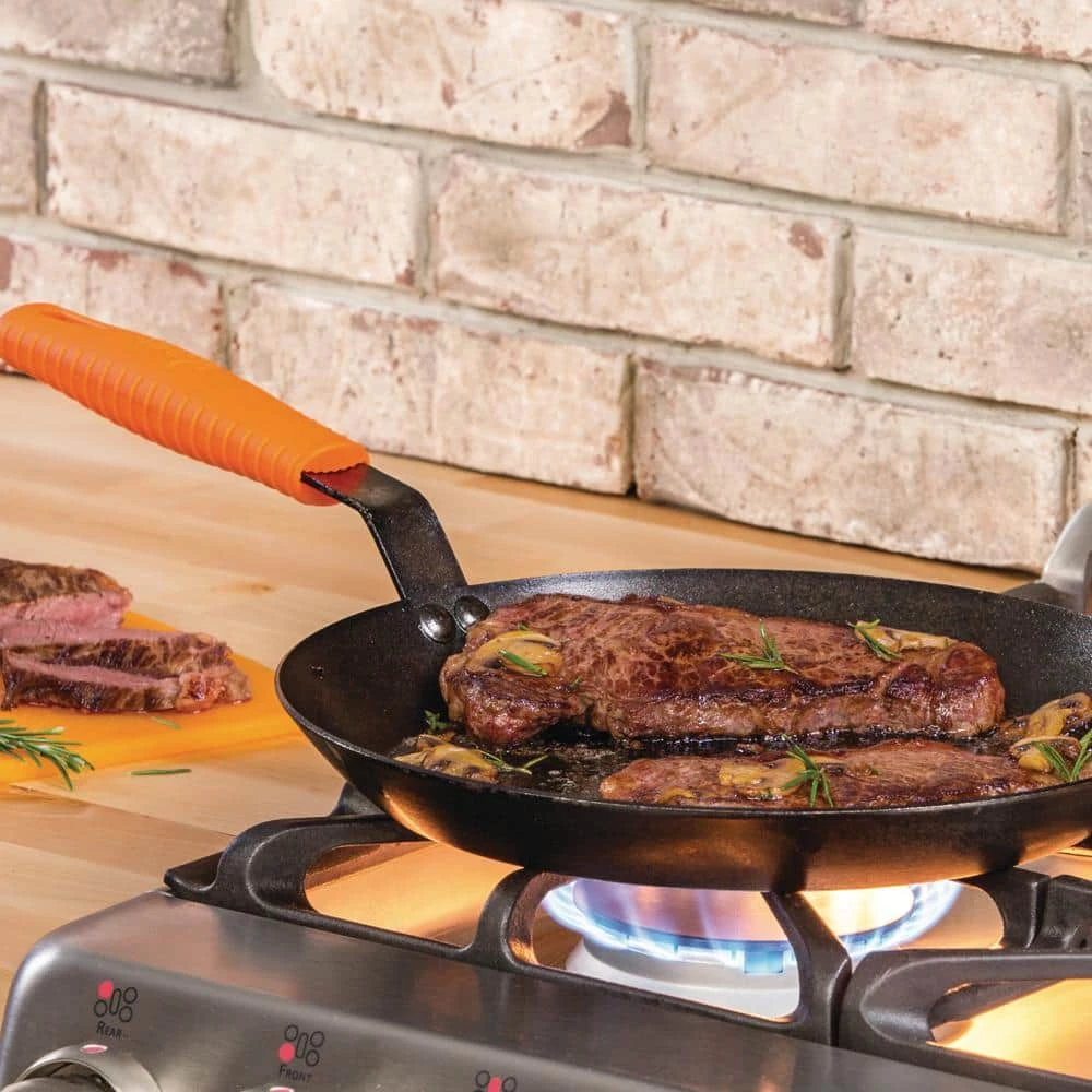 12 in. Carbon Steel Skillet in Black with Comfort Grip Handle by Lodge - Image 3