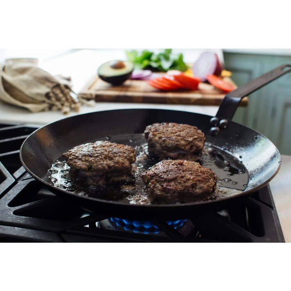 8 in. Seasoned Carbon Steel Skillet by Lodge - Image 2
