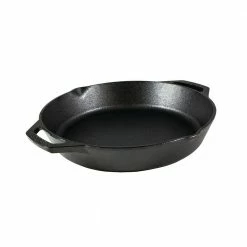 12 in. Cast Iron Skillet in Black with Dual Handles by Lodge