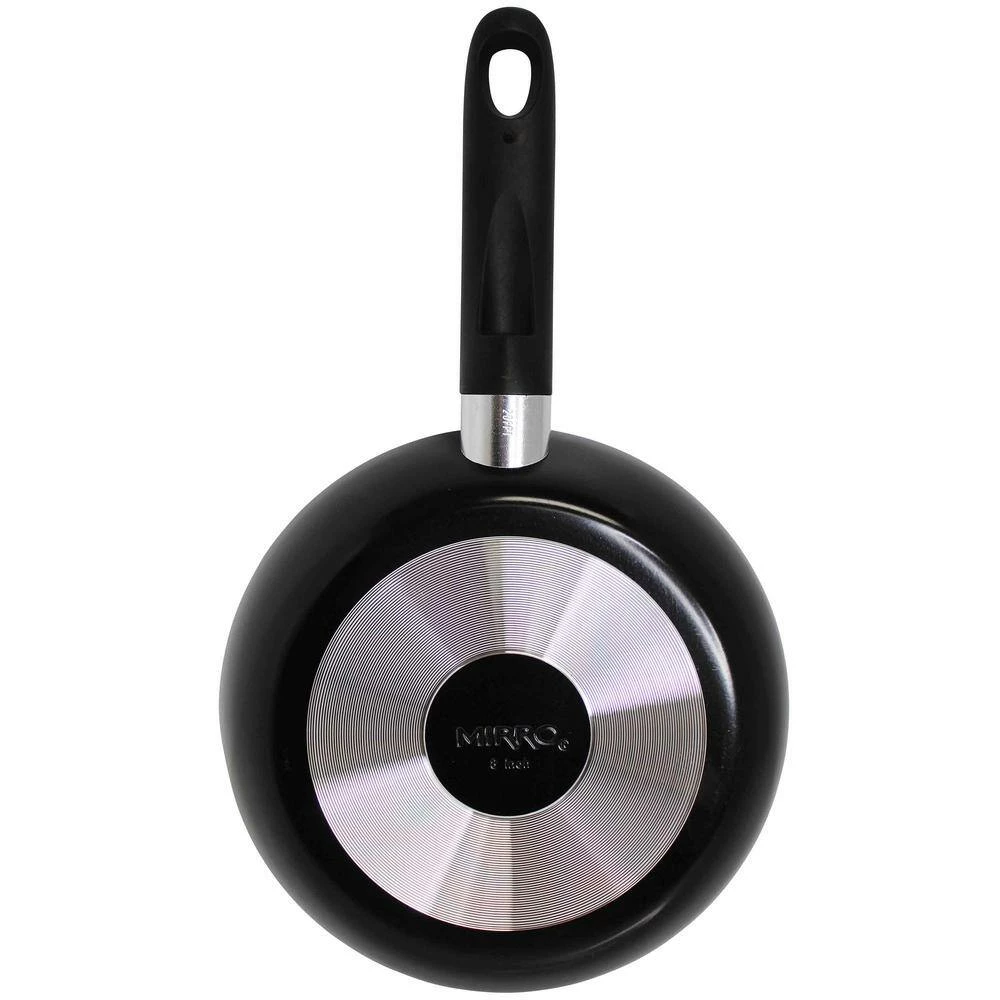 8 in. Aluminum Nonstick Frying Pan in Black with Glass Lid by Mirro - Image 3