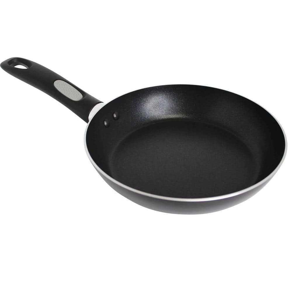 8 in. Aluminum Nonstick Frying Pan in Black with Glass Lid by Mirro