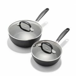 Good Grips Nonstick 4-Piece Hard-Anodized Aluminum Saucepan Set by OXO