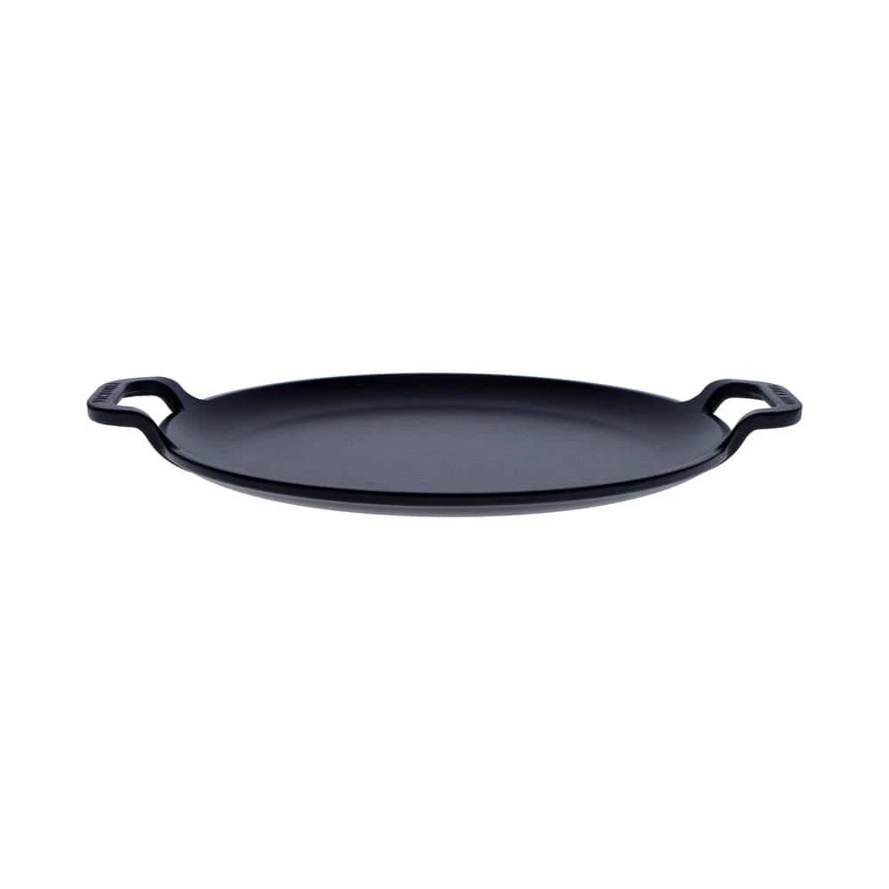 10 in. Seasoned Black Cast Iron Comal Skillet with 2-Side Handles by Victoria - Image 3