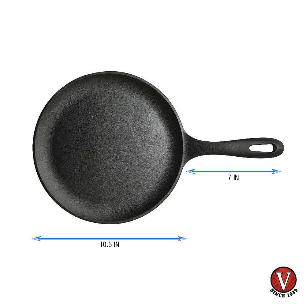 10.5 in. Cast Iron Comal Griddle and Crepe Pan, Seasoned by Victoria - Image 5