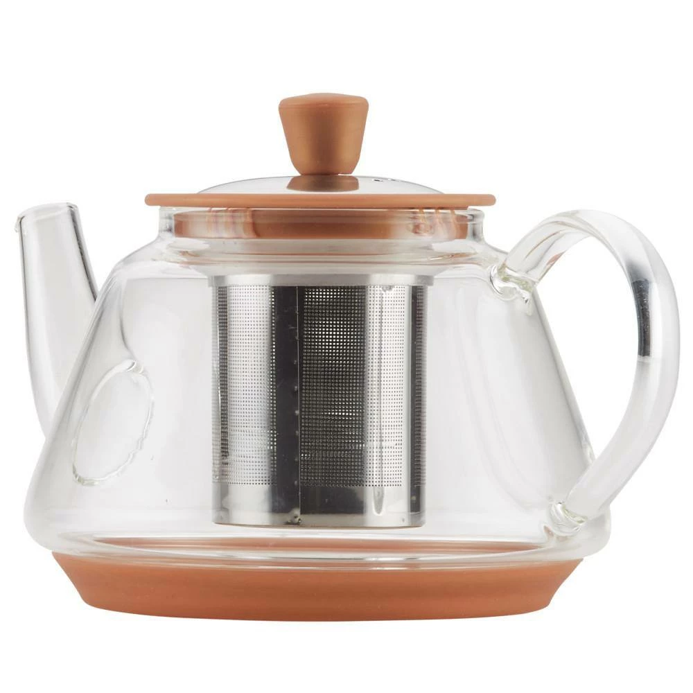 Tea Voyager Borosilicate Glass Teapot with Stainless Steel Infuser, 30-Ounce by BonJour - Image 2
