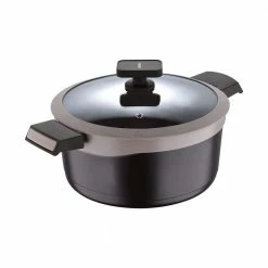 Gastro Titanium Cast Aluminum 4.8 qt. Dutch Oven with Tempered Glass by MasterPRO