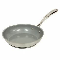 Induction 21 Steel 10 in. Stainless Steel Ceramic Nonstick Frying Pan in Brushed Stainless Steel by Chantal