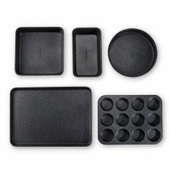 Professional 5-Piece Titanium and Diamond Infused Non-Stick Bakeware Set by GRANITESTONE