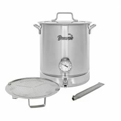 10 Gal/ 40 Quart Stainless Steel Home Brew Kettle w/Dual Filtration by Concord