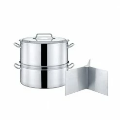 40 qt. Stainless Steel Stock Pot Steamer and Braiser Combo by Concord