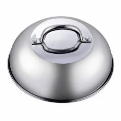 9.5 in./24 cm Stainless Steel Grill Cooking Steaming Dome Lid Cover by Cook N Home