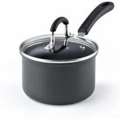 1.5 qt. /14 cm Aluminum Anodized Nonstick Saucepan by Cook N Home