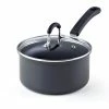 02633 2.5 qt./18CM, Black Hard Anodized Nonstick Saucepan by Cook N Home