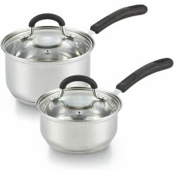 1 qt. and 2 qt. Stainless Steel Saucepan by Cook N Home