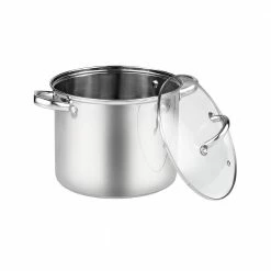 8 qt. Stainless Steel Stockpot with Lid by Cook N Home