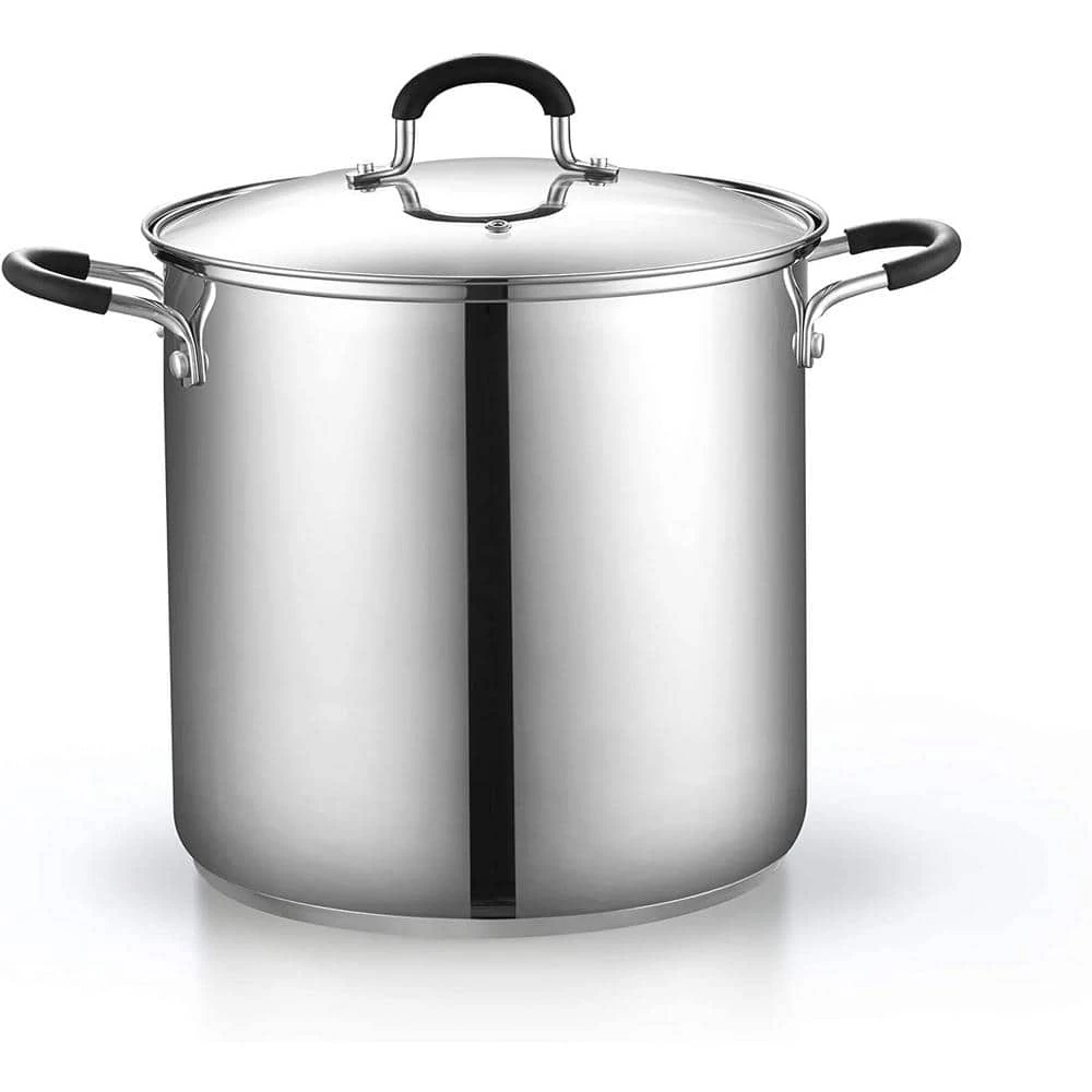 12 Qt. 4-Piece Stainless Steel Pasta Cooker Steamer Multipots by Cook N Home - Image 2