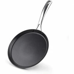 9.5 in. Black Hard Anodized Aluminum Nonstick Crepe Pan by Cooks Standard