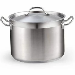 Professional Grade 8 qt. Stainless Steel Stock Pot with Lid by Cooks Standard