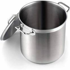 Professional Grade 11 qt. Stainless Steel Stock Pot with Lid by Cooks Standard