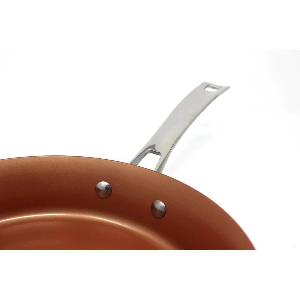 8-Piece Ceramic Coated -Copper- Cookware (Induction Compatible) by Concord - Image 3