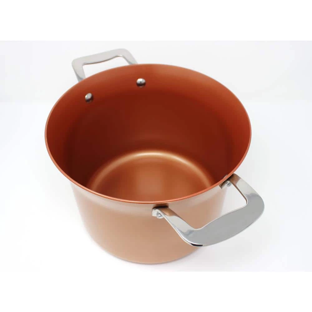 8-Piece Ceramic Coated -Copper- Cookware (Induction Compatible) by Concord - Image 2
