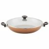14 in. Dishwasher Safe High Performance- Aluminum Nonstick Skillet in Copper with Lid-1 by Farberware