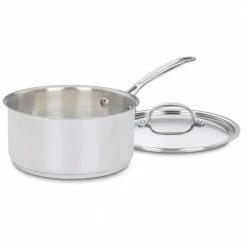 Chef's Classic 3 qt. Stainless Steel Sauce Pan with Cover by Cuisinart