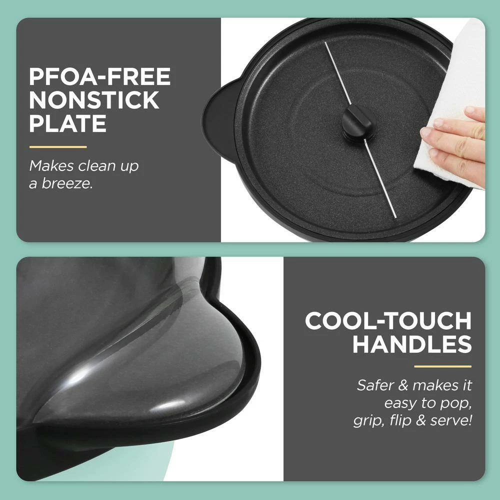 Elite Gour met 3 qt. Plastic countertop Popcorn Popper with non stick heating plate by Elite Gourmet - Image 3