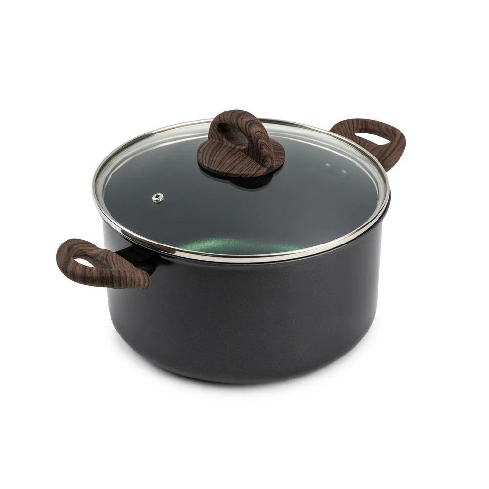 Satellite 12-Piece Aluminum Nonstick Cookware Set in Emerald by Unbranded - Image 4