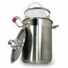 4.25 Qt. Professional Stainless Steel Vegetable Cooker with Wire Basket and Lid by ExcelSteel