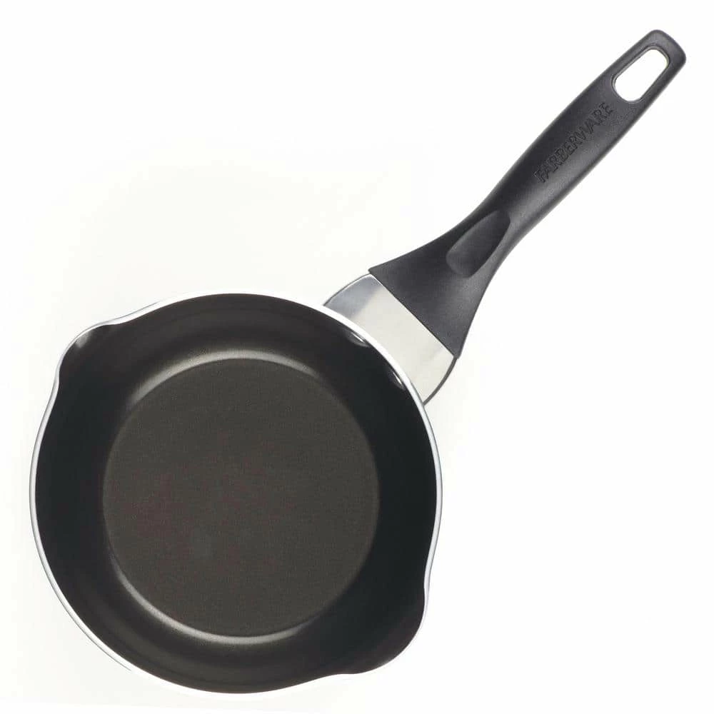 Dishwasher Safe 3 qt. Aluminum Nonstick Sauce Pan in Champagne with Glass Lid by Farberware - Image 2