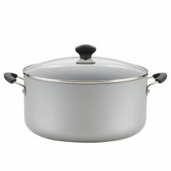 Farberware Silver Cookware 10.5 qt. Aluminum Nonstick Stockpot