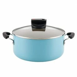 6 qt. Aqua Aluminum Nonstick Smart Control Stockpot with Lid by Farberware